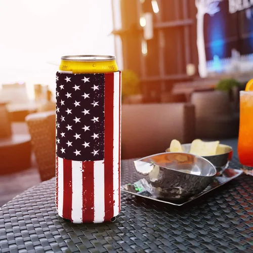 Vista 5 de Fundas para enfriadores de latas, paquete de 6 aislantes