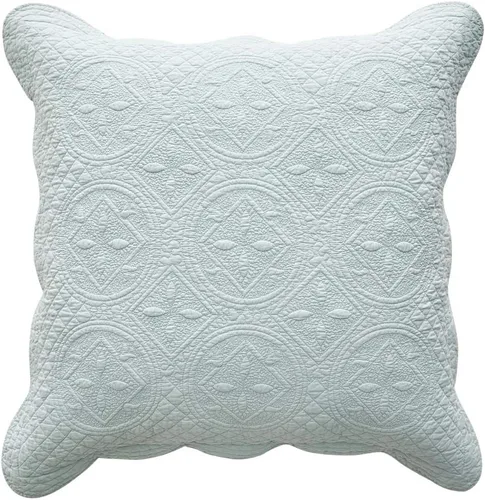 Vista 7 de Calla Angel Sage Garden - Funda de almohada acolchada de algodón puro de lujo matelassé, estándar, 20 x 26 pulgadas, café