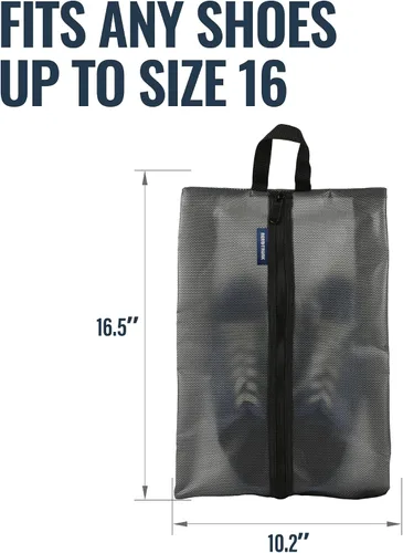 Vista 3 de Aerotrunk Bolsa de zapatos para viajes - Bolsas de zapatos resistentes al agua para embalaje - Organizador de almacenamiento de zapatos - Fundas