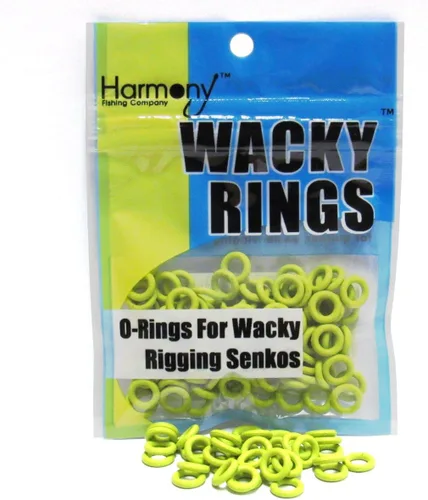 Vista 17 de (100pk) – O-Rings for Wacky Rigging Senkos/Worms/Soft Stickbaits – Bait Saver Orings for Senko Worm – Save Your Baits from Tearing While Wacky Neko