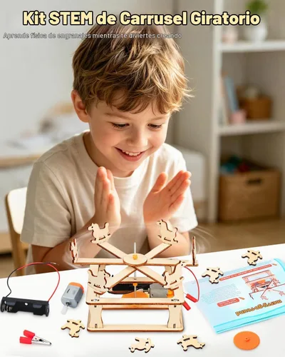 Vista 5 de Poraxy Kits STEM 4 en 1 para niños de 8 a 10 años, kits de ciencia proyectos de construcción para niños, juguetes STEM para niños y niñas de 8 a 13