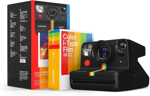 Vista 12 de Polaroid Now+ de segunda generación I-Type Cámara instantánea de película Bluetooth con control de aplicación - Blanca (9077)