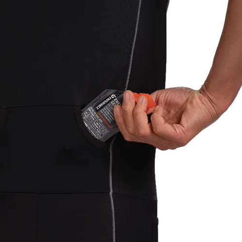 Vista 5 de Zoot Traje de carreras Core Aero Tri para hombre, traje de triatlón de manga corta para hombre, tela italiana Primo, 3 bolsillos y acolchado