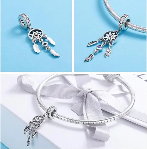 Vista 5 de Abalorio de plata de ley 925 para pulsera Pandora