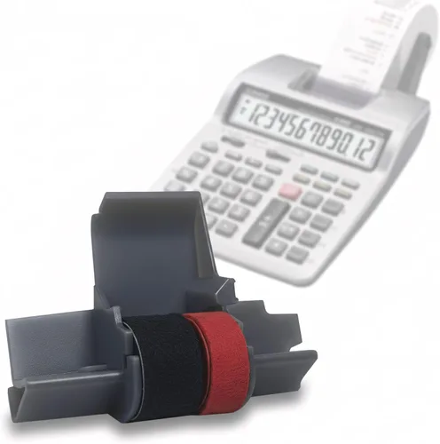 Vista 3 de IR-40T x [6 unidades] Cartucho de cinta de rodillo de tinta negra y roja de repuesto IR40T compatible con Canon P23-DH V, Casio HR-100TM, HR-150TM