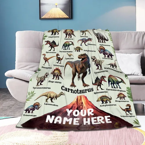 Vista 44 de Manta de bebé de esqueletos de dinosaurios de neón retro de los años 80, regalos para niños y niñas, decoración de dinosaurios, felpa suave