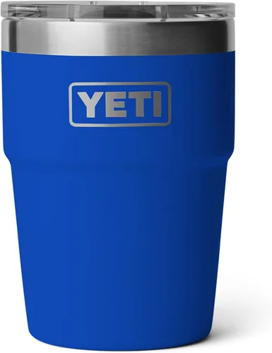Vista 27 de YETI Rambler - Vaso apilable de 16 onzas, aislado al vacío, de acero inoxidable con tapa MagSlider Apilable