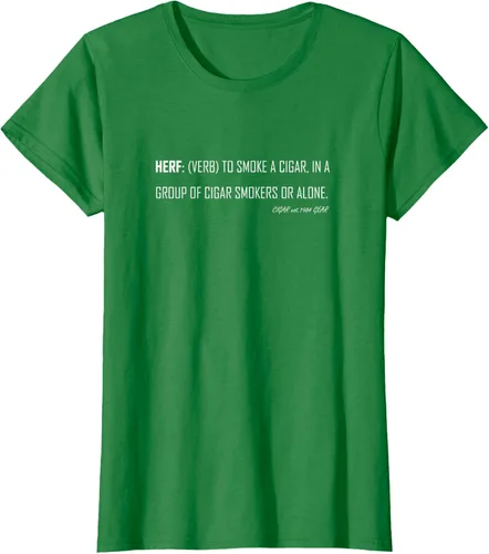 Vista 38 de Herf definition - Camiseta de manga corta, diseño con texto "Cigar Smoker Puff Verb Stogie Habano" Negro