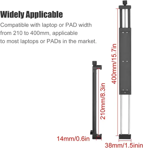 Vista 3 de SUNWAY PC-05 - Soporte universal para portátil Arca Swiss Trípode, soporte para laptop para MacBook Pro, soporte para tableta para almohadilla