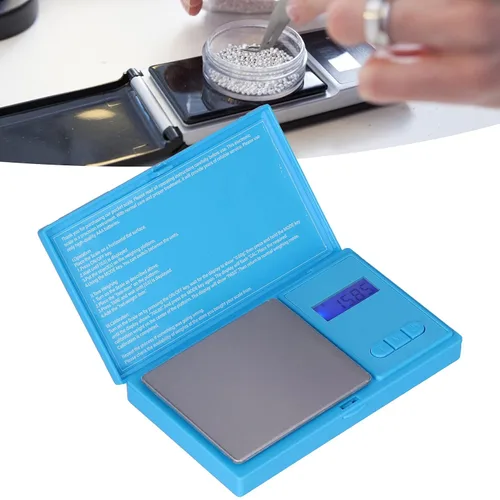 Vista 3 de Báscula de bolsillo, báscula digital 24.69 oz/0.00 oz Botones multifunción de alta precisión para pesar joyas para cocina