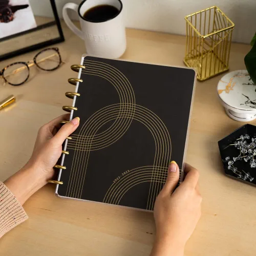 Vista 4 de Happy Planner - Planificador clásico de 18 meses mensual/semanal, por hora, 7 x 9-1/4 pulgadas, logra la grandeza, julio de 2022 a diciembre