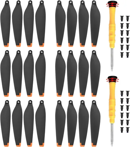Vista 3 de 32 hélices para DJI Mini 3, cuchillas de repuesto de liberación rápida de bajo ruido 32 piezas