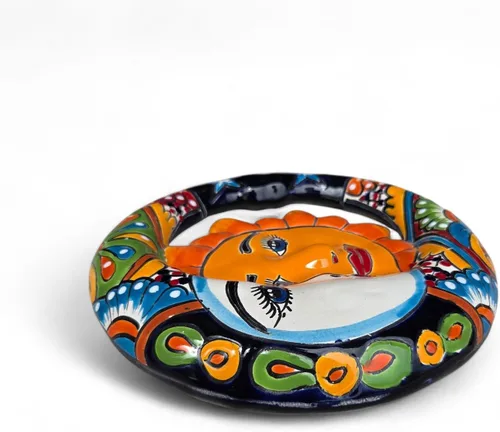 Vista 5 de Eclipse - Figura de pared pintada a mano para interiores y exteriores, multicolor, esmaltada