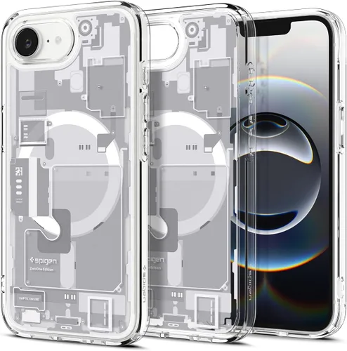 Vista 25 de Spigen Ultra Hybrid MagFit Impresión Digital Directa - Funda para iPhone 16 Pro [Diseño Personalizado][Compatible con Magsafe] - Analógica DDP