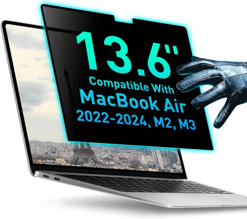 Vista 14 de Pantalla magnética de privacidad compatible con MacBook Pro de 13 pulgadas 2016, 2017, 2018, 2019, 2020, 2021, 2022, 2023, M1, M2 protector