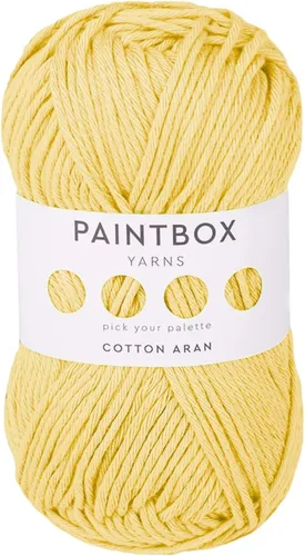Vista 22 de Paintbox Yarns 100% algodón Aran, 50 g (1.76 oz), 85 m (93 yardas) - Lana blanca en cartón para crochet, tejer - Suave, ligera para suéter, ropa