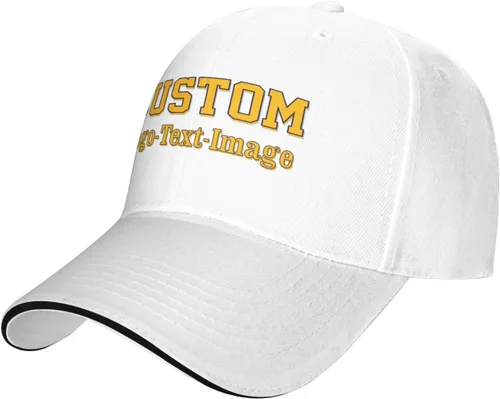 Vista 17 de Gorras de béisbol unisex personalizadas para hombres y mujeres, sombrero personalizado con tu propia imagen, logotipo, texto, nombre, gorras
