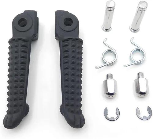 Vista 3 de Apoya pies de pedal delantero, color negro, para Yamaha Yzf-R1 Yzf-R6 Yzf R6 R1 1999-2011.