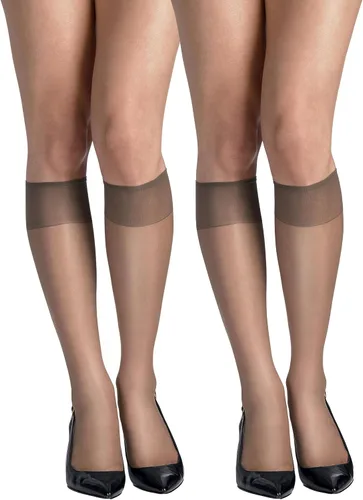 Vista 10 de Hanes Silk Reflections medias hasta la rodilla, puntera reforzada (2 unidades)