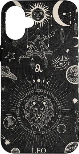 Vista 23 de Galaxy Zodiac Sign Astrological Celestial Aesthetic Leo Case for iPhone 17