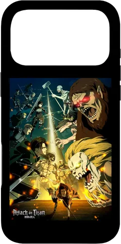 Vista 22 de Attack on Titan Funda de anime para iPhone 17 de temporada final de temporada 4