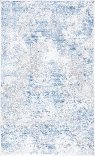 Vista 23 de SAFAVIEH Amelia Collection ALA705H - Alfombra de área de 2 pies 2 pulgadas x 4 pies, carbón y marfil, diseño abstracto moderno, no desprende pelusa