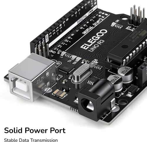 Vista 4 de ELEGOO Placa UNO R3 ATmega328P con cable USB (compatible con Arduino) para Arduino