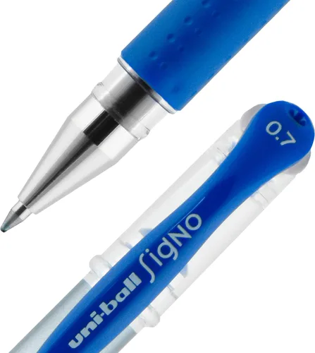 Vista 2 de Uniball Signo Gel Grip - Paquete de 12 bolígrafos de gel medianos de 0.028 in, bolígrafos de colores, suministros de oficina, bolígrafos
