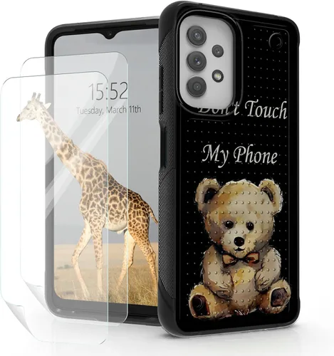 Vista 22 de Funda para Samsung Galaxy A23 Galaxy A13 4G/5G, Galaxy A04, Galaxy A04S, Galaxy A32 5G, con 2 protectores de pantalla, funda protectora de doble