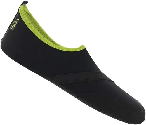 Vista 19 de FITKICKS Zapatos de agua plegables activos para hombre Negro/Negro