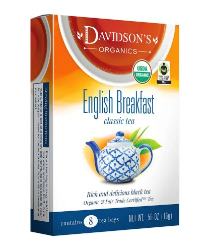 Vista 7 de Davidson's Organics, Manzana Canela, 25 bolsas de té, paquete de 6