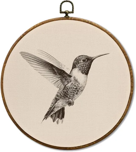 Vista 13 de JUIOEIU Decoración de pared redonda de búho de hongo con núcleo de cabaña, impresiones en lienzo enmarcadas con diseño de búho lluvioso oscuro