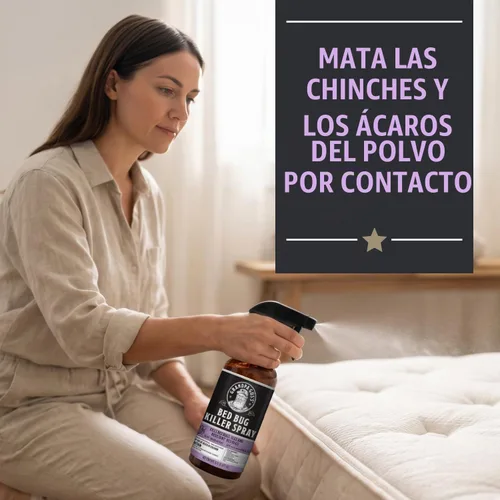 Vista 2 de Grandpa Gus's - Aerosol natural para matar insectos y ácaros, 16 onzas líquidas