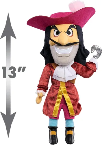 Vista 2 de Disney Villains Collection: Muñeco de felpa de Capitán Garfio de 13 pulgadas, muñeco coleccionable para niños a partir de 3 años, juguetes de Disney