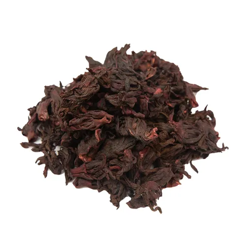 Vista 3 de Flores de hibisco enteras de 4 oz para el té, Flor de Jamaica Ideal para agua fresca, mezclas de té, jarabes y recetas culinarias.
