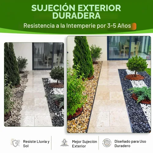 Vista 3 de Pegamento de roca para paisajismo y calzadas, carpeta de grava resistente, carpeta de mantillo clasificada para entrada para detener la dispersión