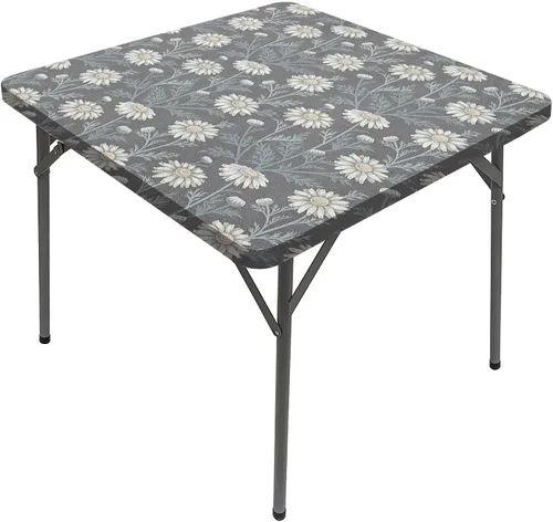 Vista 17 de Manteles florales, lindos manteles de primavera románticos retro cuadrados para mesa de comedor, se adapta a mesas de 24 x 24 pulgadas