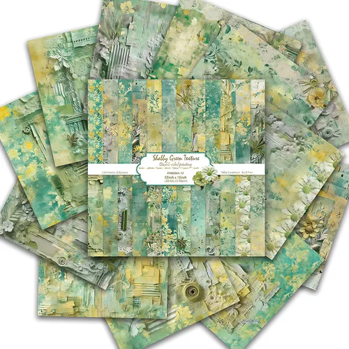 Vista 10 de Papel de álbum de recortes de 12 x 12 pulgadas, 24 hojas de manualidades decorativas de origami, impresión de doble cara, decoración de álbum