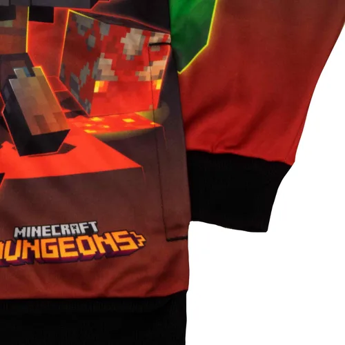 Vista 6 de Minecraft Sudadera con capucha sublimada de manga larga para niños y adolescentes