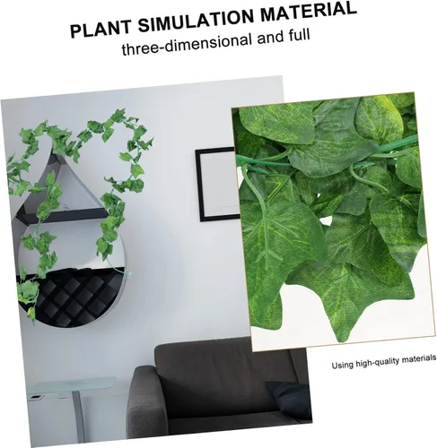 Vista 4 de ARTIBETTER 5pcs 90 imitación hiedra colgante decoración falsa ratán simulación hoja ratán artificial hoja decoración vid guirnalda simulación