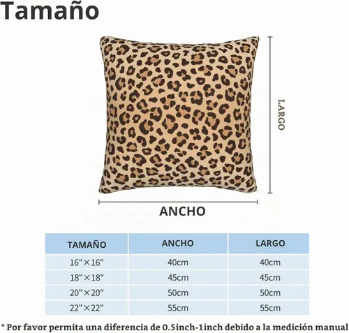 Vista 4 de Perinsto Juego de 2 fundas de almohada con estampado de leopardo, fundas de almohada decorativas con textura de piel animal, fundas de cojín suaves