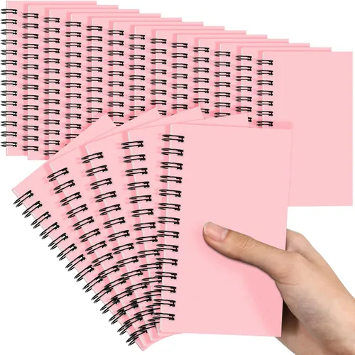 Vista 30 de Jutom 2 cuadernos pequeños en espiral, blocs de notas de 3 x 5 pulgadas, cuadernos de bolsillo pequeños a granel, mini bloc de notas con páginas