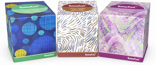 Vista 8 de SunnyCare #5702P Premium White 2-Ply CUBE Box Facial Tissue 90sheets/box; 36boxes/cs
