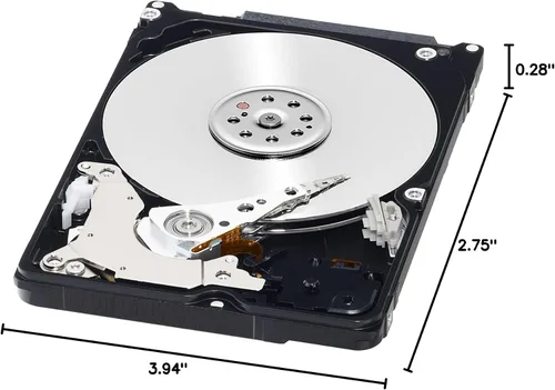 Vista 3 de Western Digital - Disco duro móvil WD Black Performance de 1 TB, clase 7200 RPM, SATA 6 Gb/s, caché de 64 MB, 2.5 pulgadas, WD10SPSX, disco duro