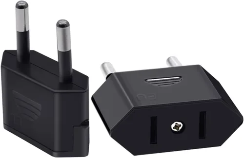 Vista 3 de 1Psc Australia Adaptador de enchufe de viaje estándar de 2 orificios Conversión Aplicable Enchufe de EE. UU. a Enchufe AU Enchufe América a enchufe