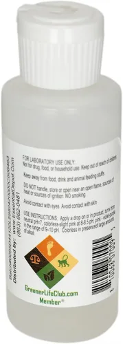 Vista 4 de Botella de fenolftaleína de 2 onzas (2.0 fl oz), 1% en alcohol (isopropilo/etanol), solución indicadora, utilizada en valoraciones ácidas y básicas