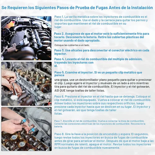 Vista 7 de X AUTOHAUX 12633784 Inyector de combustible para GMC Terrain 2.4L 2012-2017