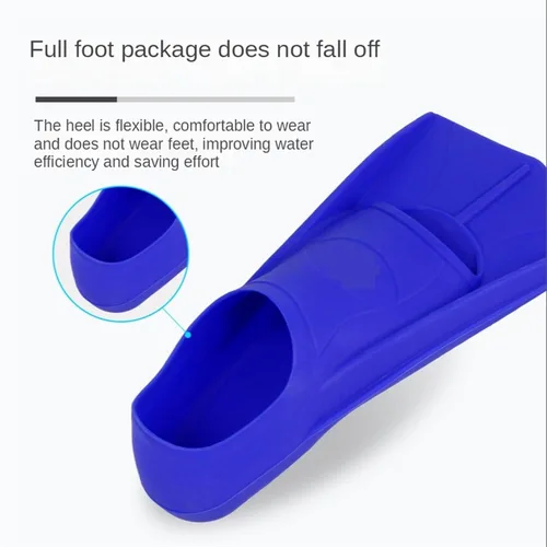 Vista 4 de Swim Training Fins Silicone Fins Kids Adult Training Short Fins Men's Women's Swimming Diving Equipment Fins Diving Fins Swimming Shoes