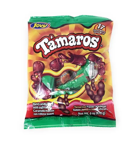 Vista 2 de Tamaros Caramelo con sabor a tamarindo Paquete de 3 Bolsas de 6 onzas Dulces mexicanos