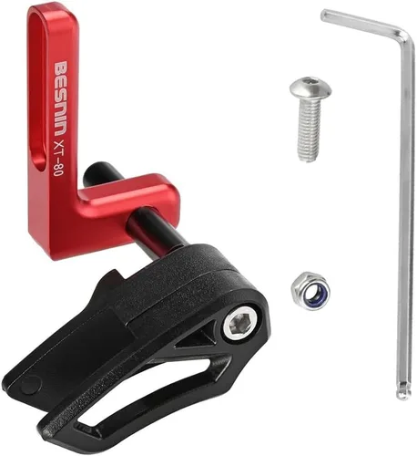 Vista 7 de BESNIN Guía de cadena para bicicletas de carretera Guía de cadena especial Protector de cadena de bicicleta 7075 aluminio 7075 CNC +ABS